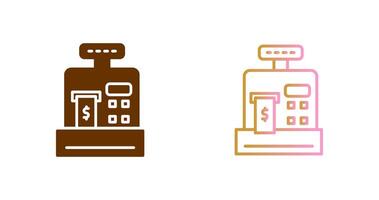 conception d'icône de distributeur automatique de billets vecteur