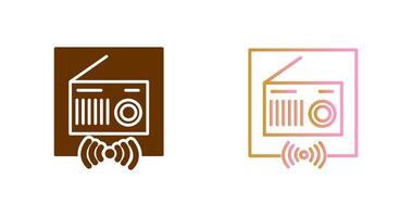 conception d'icône radio vecteur