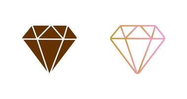 conception d'icône de diamant vecteur