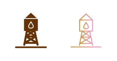 conception d'icône de château d'eau vecteur