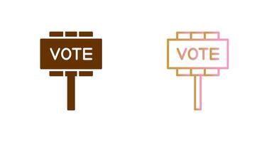 conception d'icône de vote vecteur