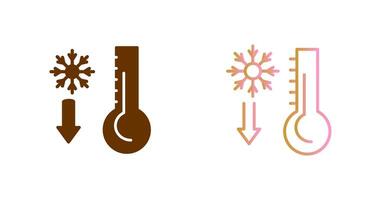 conception d'icône de thermomètre vecteur