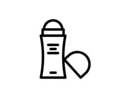 icône de contour de déodorant. signe de style linéaire pour le concept mobile et la conception Web. icône de vecteur ligne simple antitranspirant. symbole, illustration du logo. graphiques vectoriels parfaits au pixel