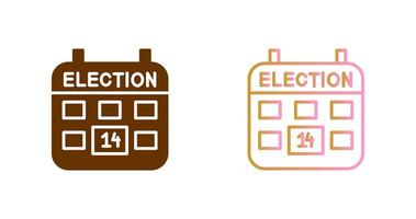 élection journée icône conception vecteur