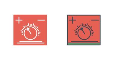 conception d'icône de bouton de température vecteur