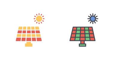 conception d'icône de panneau solaire vecteur