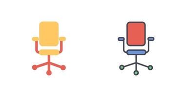 Bureau chaise ii icône conception vecteur