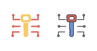 électronique clé icône conception vecteur