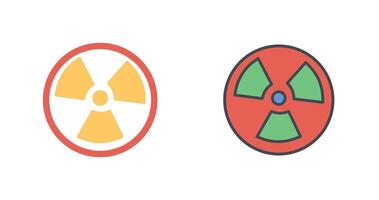 conception d'icône nucléaire vecteur