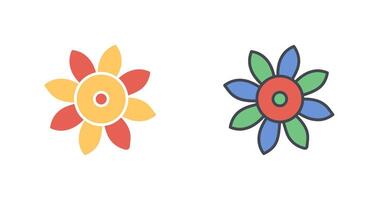 conception d'icône de fleurs vecteur