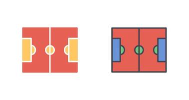 conception d'icône de terrain de football vecteur