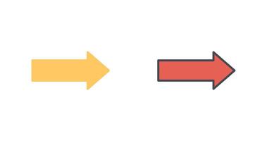 La Flèche droite icône conception vecteur