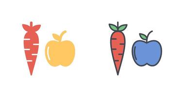 des fruits et des légumes icône conception vecteur