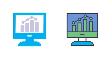 la finance graphique icône conception vecteur