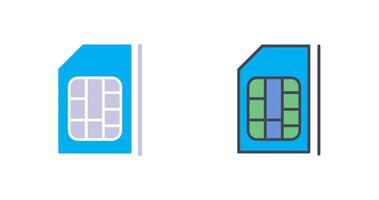 sim carte icône conception vecteur