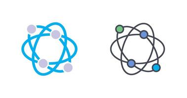 atomique structure icône conception vecteur