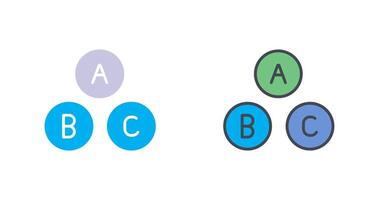 alphabet icône conception vecteur