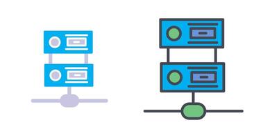 conception d'icône de serveur vecteur