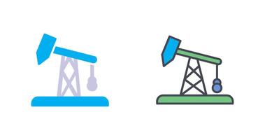 Pumpjack icône conception vecteur