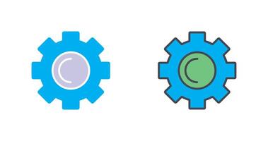 conception d'icône de roue dentée vecteur