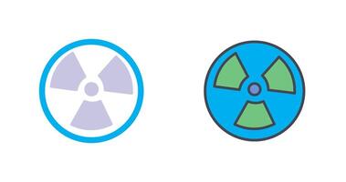 conception d'icône nucléaire vecteur