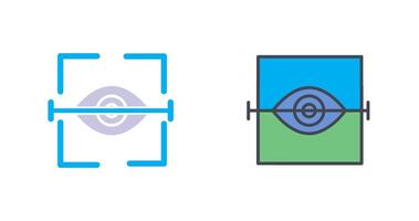 œil analyse icône conception vecteur