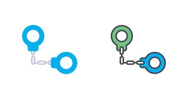 conception d'icône de menottes vecteur