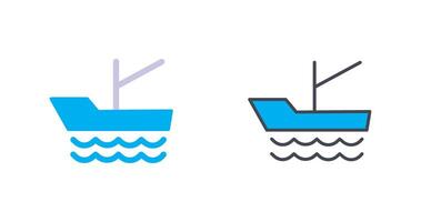 conception d'icône de navire vecteur