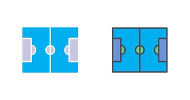 conception d'icône de terrain de football vecteur