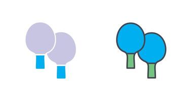 conception d'icône de ping-pong vecteur
