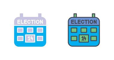 élection journée icône conception vecteur