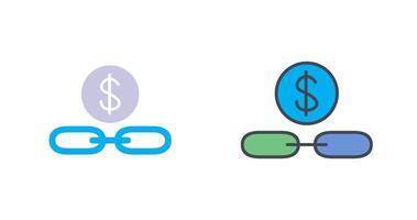 conception d'icône de vente de lien vecteur