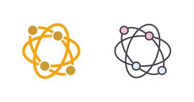 atomique structure icône conception vecteur