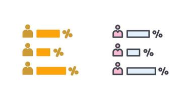 vote résultat icône conception vecteur