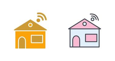 conception d'icône de maison intelligente vecteur