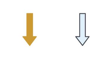 La Flèche vers le bas icône conception vecteur