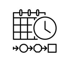 icône séquence chronologie vecteur