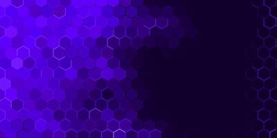 foncé violet futuriste La technologie Contexte avec coloré hex modèle vecteur