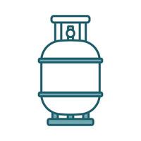 gaz cylindre icône conception modèle Facile et nettoyer vecteur