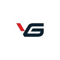 initiale lettre vg logo concept vecteur