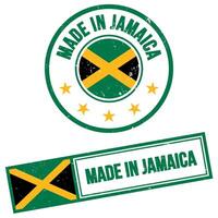 fabriqué dans Jamaïque timbre signe grunge style vecteur