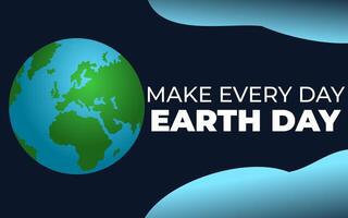 faire chaque journée Terre journée illustration. Terre journée. international mère Terre journée. avril 22. monde environnement et Terre concept. vecteur