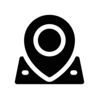 emplacement icône. glyphe icône pour votre site Internet, mobile, présentation, et logo conception. vecteur