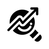 recherche icône. glyphe icône pour votre site Internet, mobile, présentation, et logo conception. vecteur