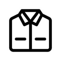 chemise icône. ligne icône pour votre site Internet, mobile, présentation, et logo conception. vecteur