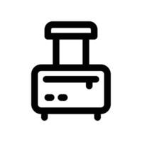 bagage icône. ligne icône pour votre site Internet, mobile, présentation, et logo conception. vecteur