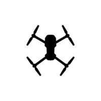 drone caméra ou uav silhouette, plat style, pouvez utilisation pour art illustration, applications, site Internet, pictogramme, logo gramme, ou graphique conception élément vecteur