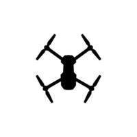 drone caméra ou uav silhouette, plat style, pouvez utilisation pour art illustration, applications, site Internet, pictogramme, logo gramme, ou graphique conception élément vecteur