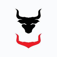 taureau Taureau logo icône, modèle illustration vecteur