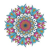 mandala de fleurs. éléments décoratifs d'époque. motif oriental vecteur